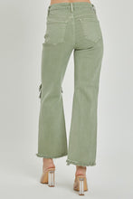 Olive High Rise Distressed Pants