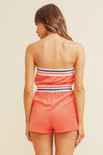 Orange Terry Romper