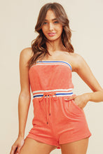 Orange Terry Romper
