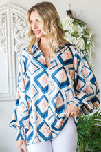 Multi Print Satin Top