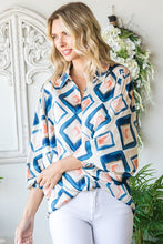Multi Print Satin Top