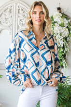 Multi Print Satin Top