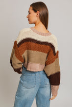 Multi Color Cropped Sweater