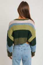 Multi Color Cropped Sweater