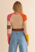 Color Block Long Sleeve Top