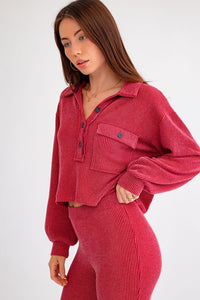 Crimson Long Sleeve Pullover
