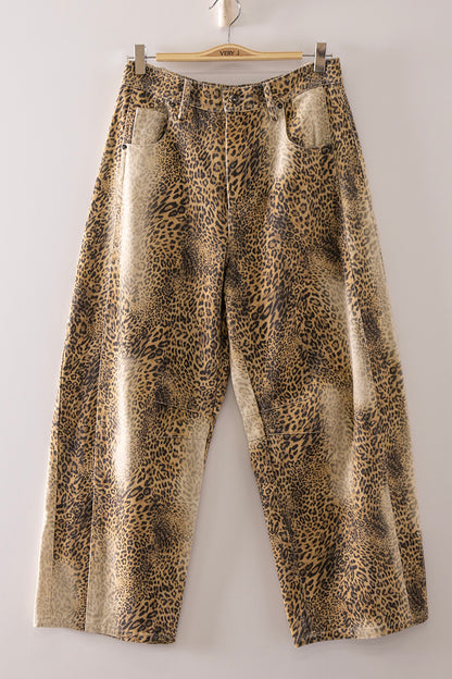 Wild Thing Leopard Barrel Pants