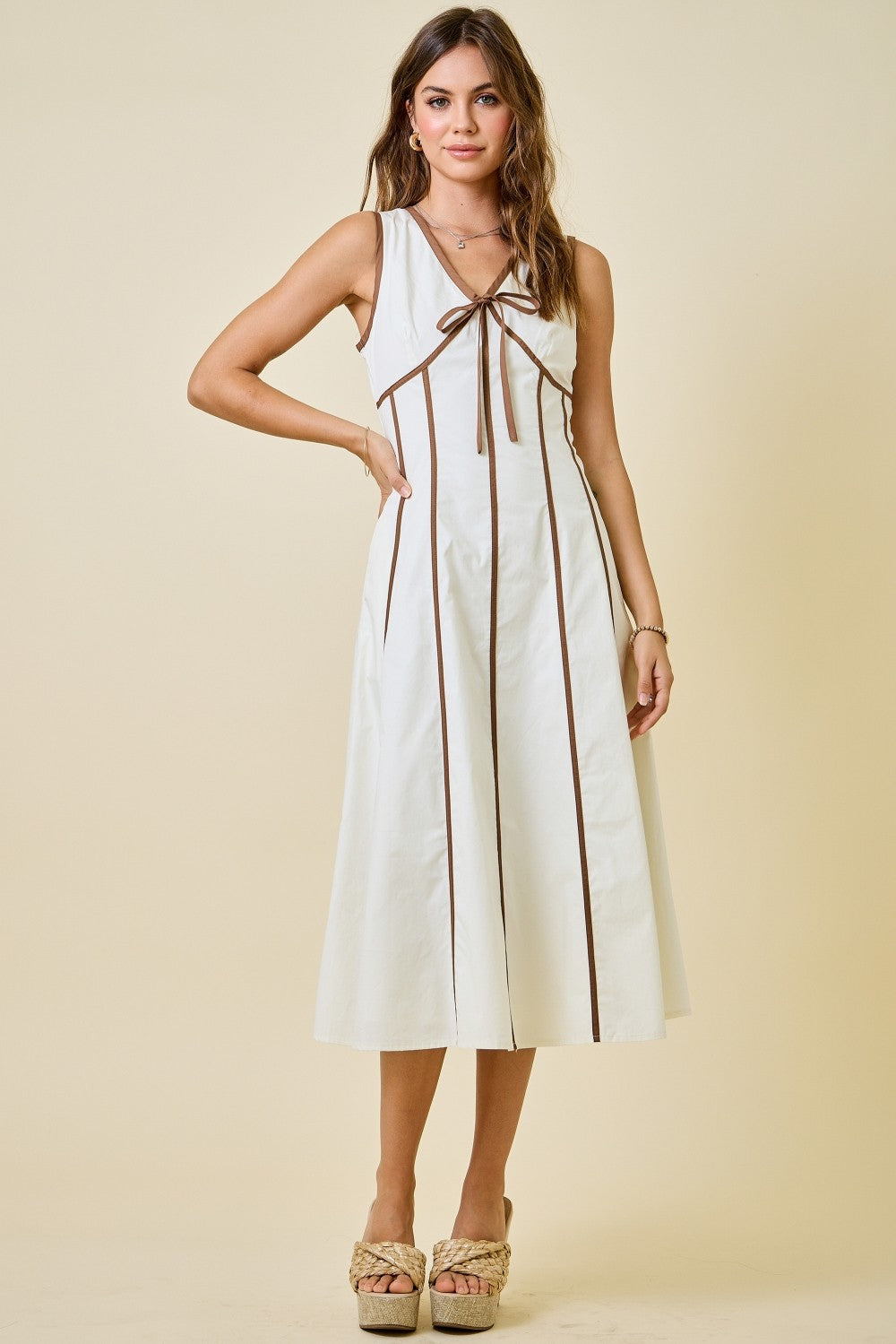 Defined Lines Midi Dress
