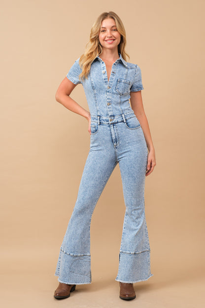 Like I Love Country Flare Jumpsuit