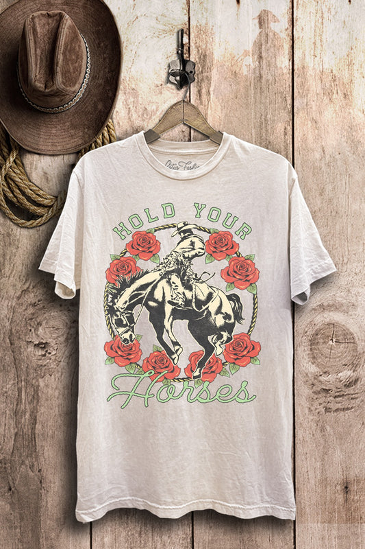Off White Hold Your Horses Graphic Tee