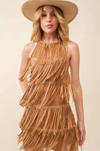 Camel Western Stud Fringe Romper