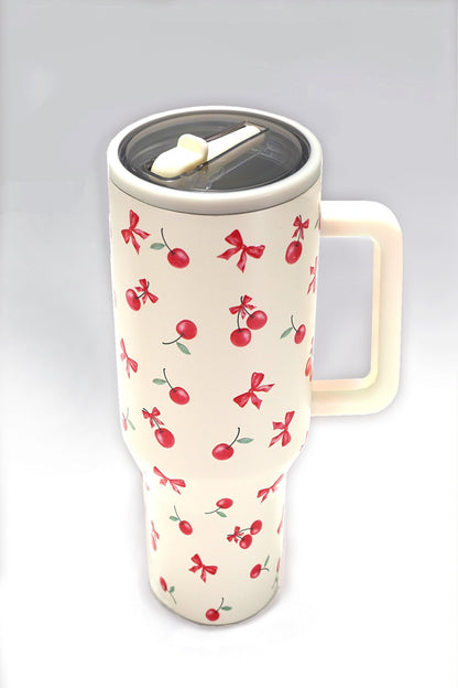 Cherry 40oz Spill Free Stainless Steel Tumbler