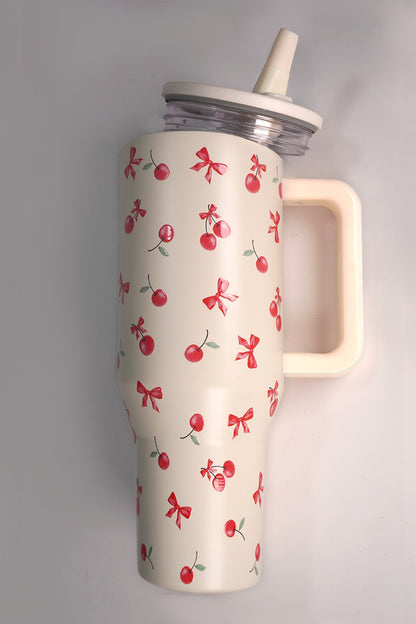 Cherry 40oz Spill Free Stainless Steel Tumbler
