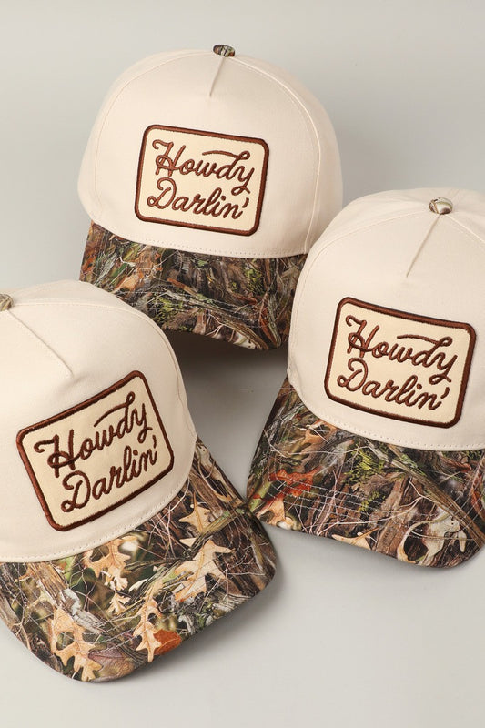 Howdy Darling Embroidered Patch Hat