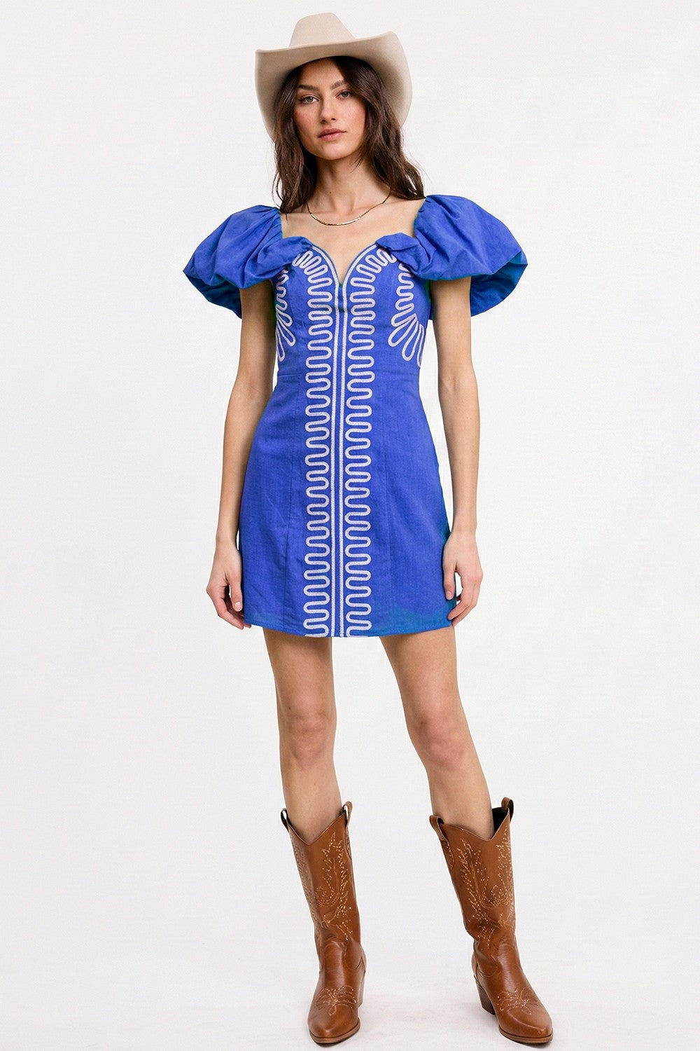 Starting Line Royal Mini Dress