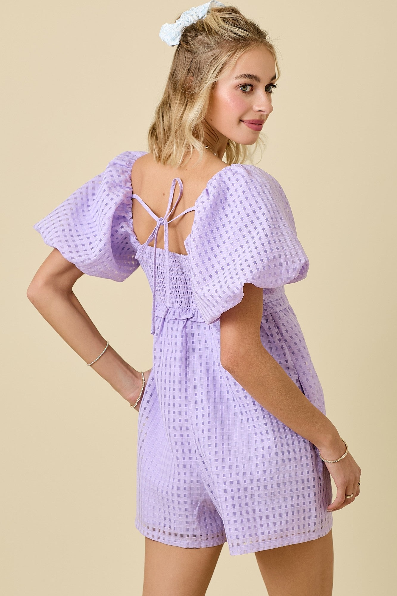 Fresh Start Lavender Babydoll Romper