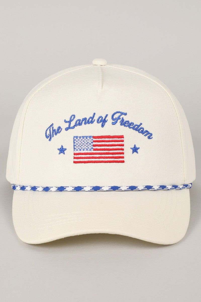 Royal The Land of Freedom Flag Embroidered Trucker Hat