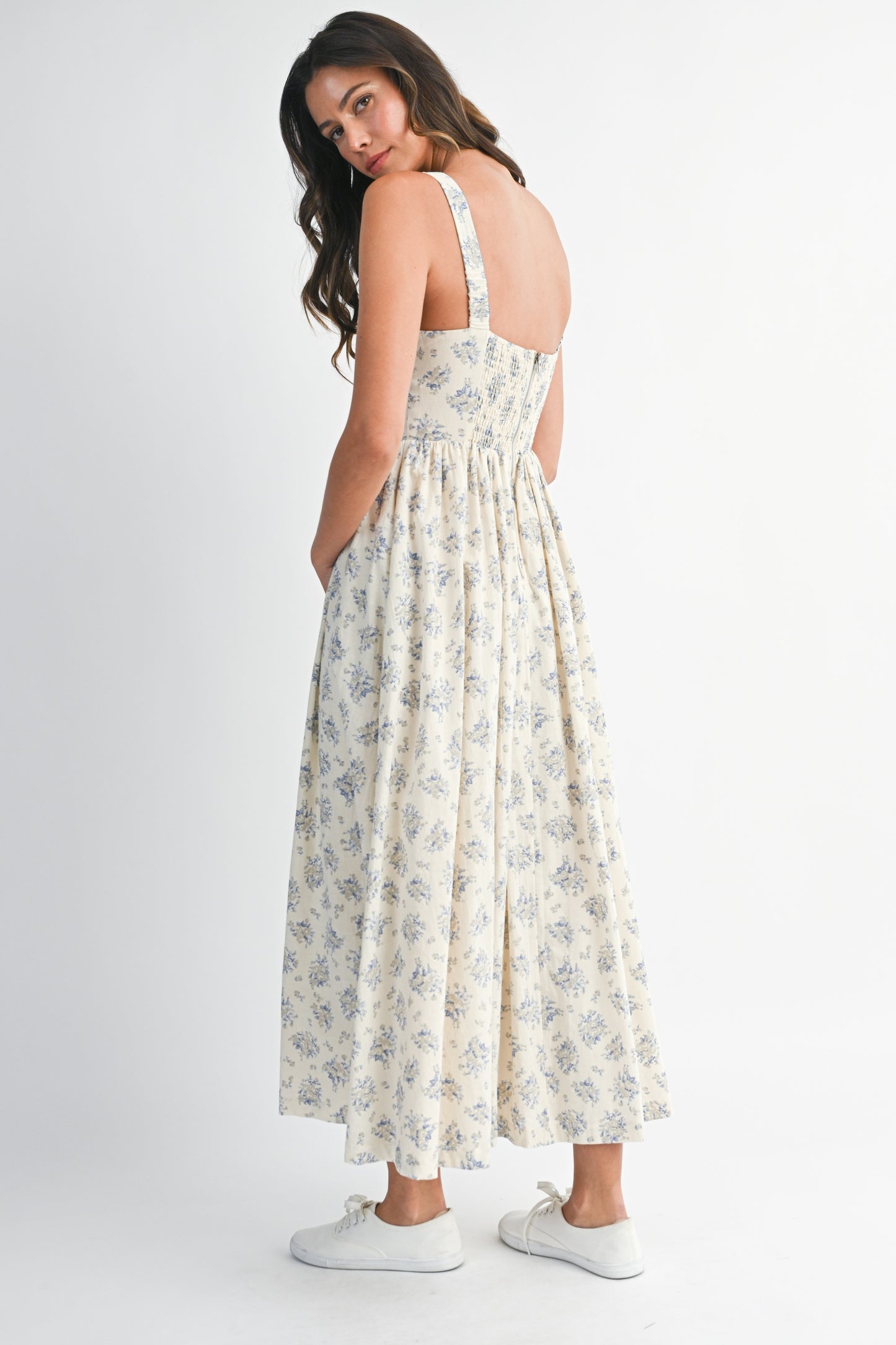 Sunday Stroll Floral Midi Dress