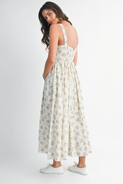 Sunday Stroll Floral Midi Dress