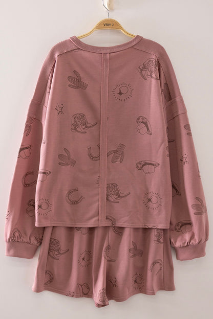 Cozy Cowgirl Mauve Set