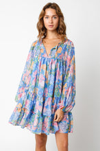Made You Look Blue Floral Dress