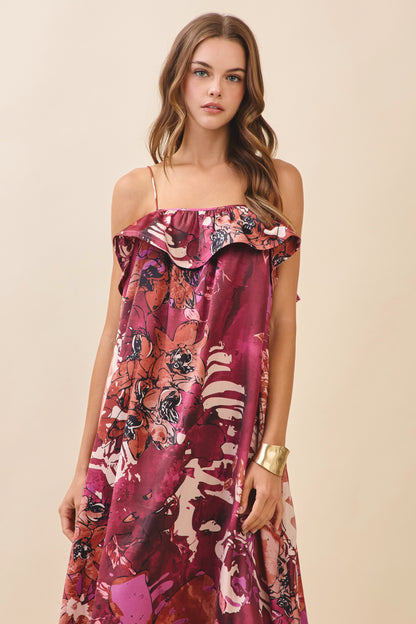 Mulberry Mist Midi Dress