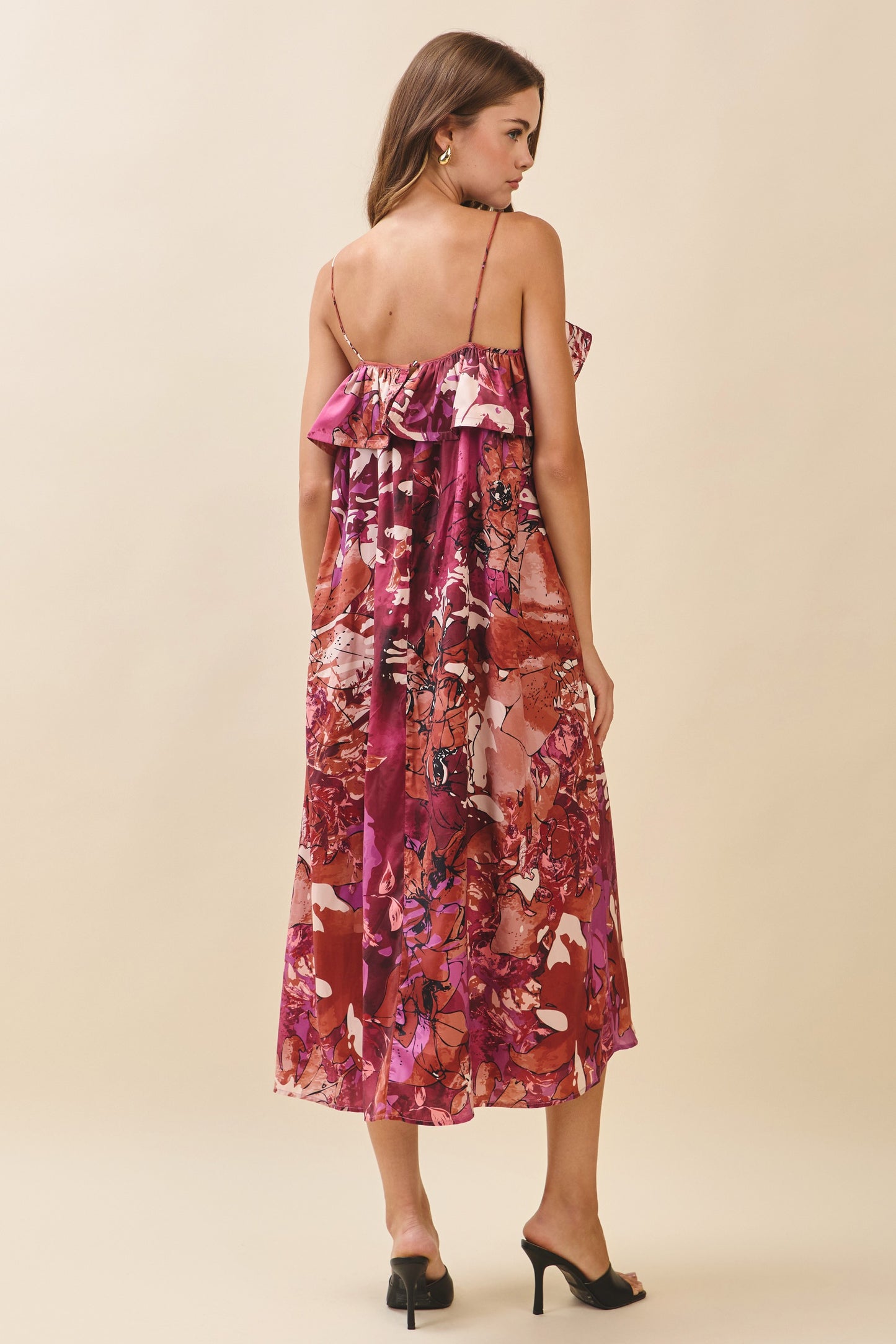 Mulberry Mist Midi Dress