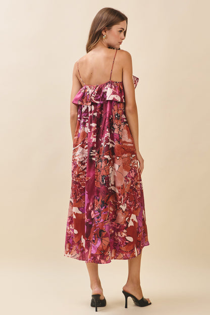 Mulberry Mist Midi Dress