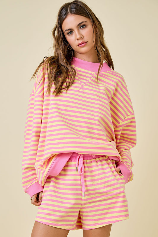 Pink/Yellow Striped Set