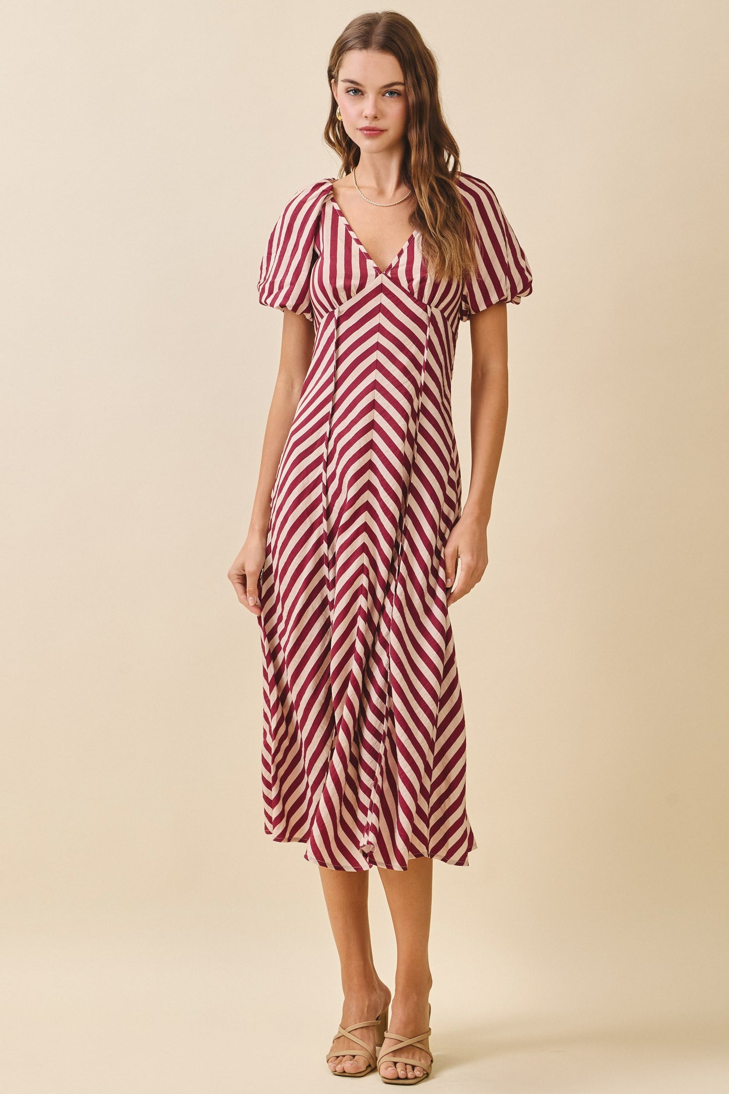The Harvest Stripe Midi Dress