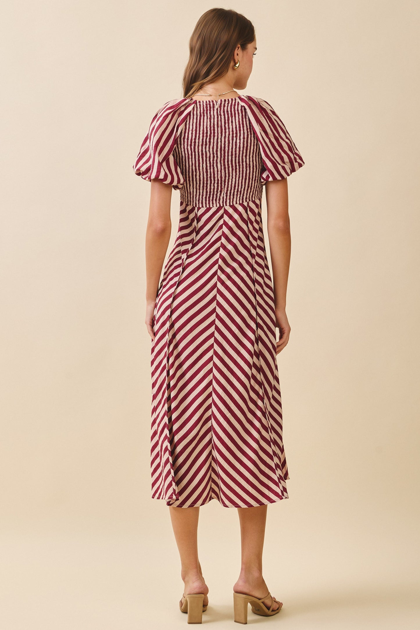 The Harvest Stripe Midi Dress