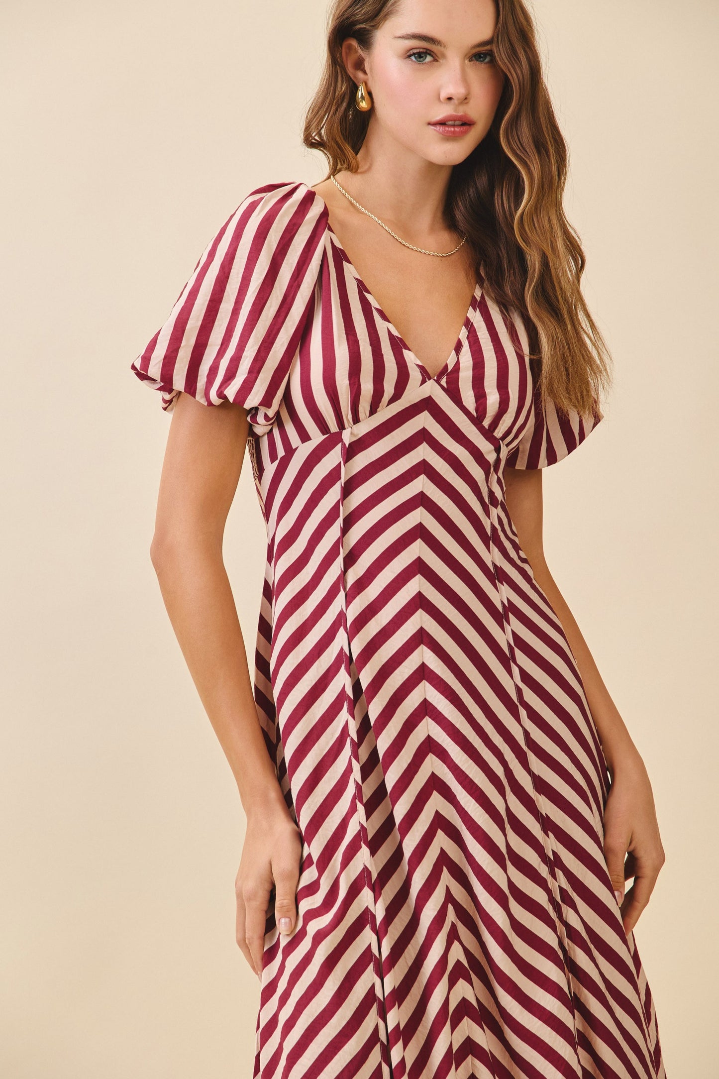 The Harvest Stripe Midi Dress