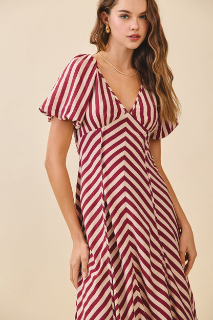 The Harvest Stripe Midi Dress