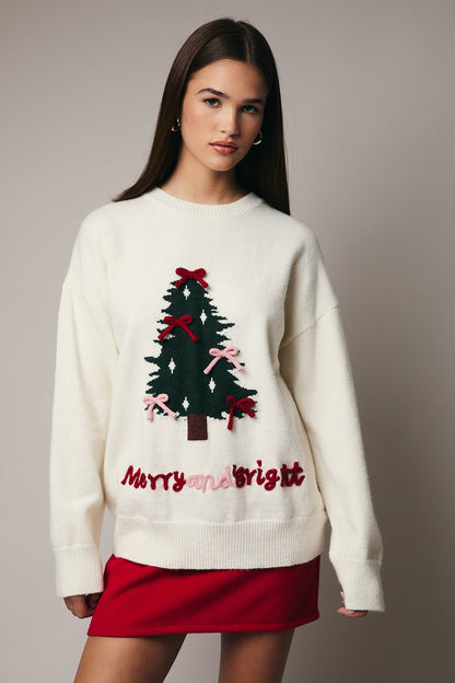 Christmas Tree Graphic Sweater