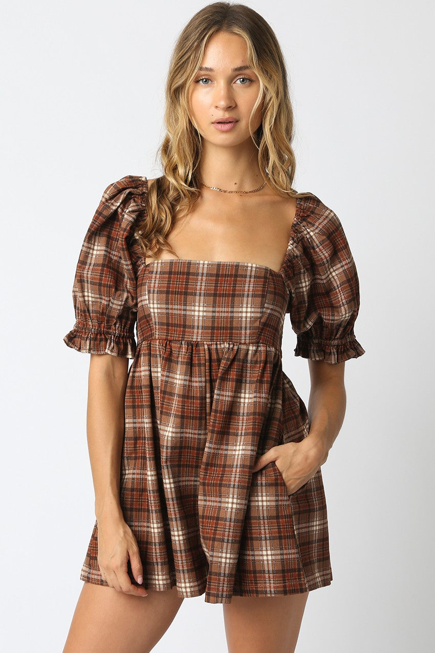 The Gather 'Round Plaid Romper