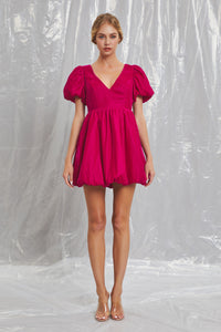 Fuchsia Velvet Dress