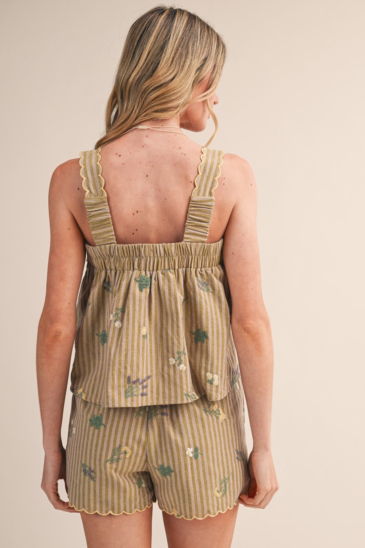 Pick Of The Patch Embroidered Shorts Set