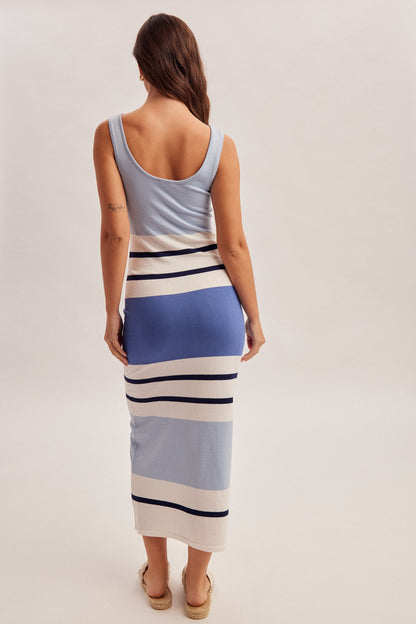 Yacht Club Blue Midi Dress