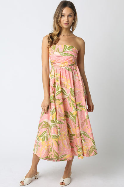 Palm Sunset Breeze Dress
