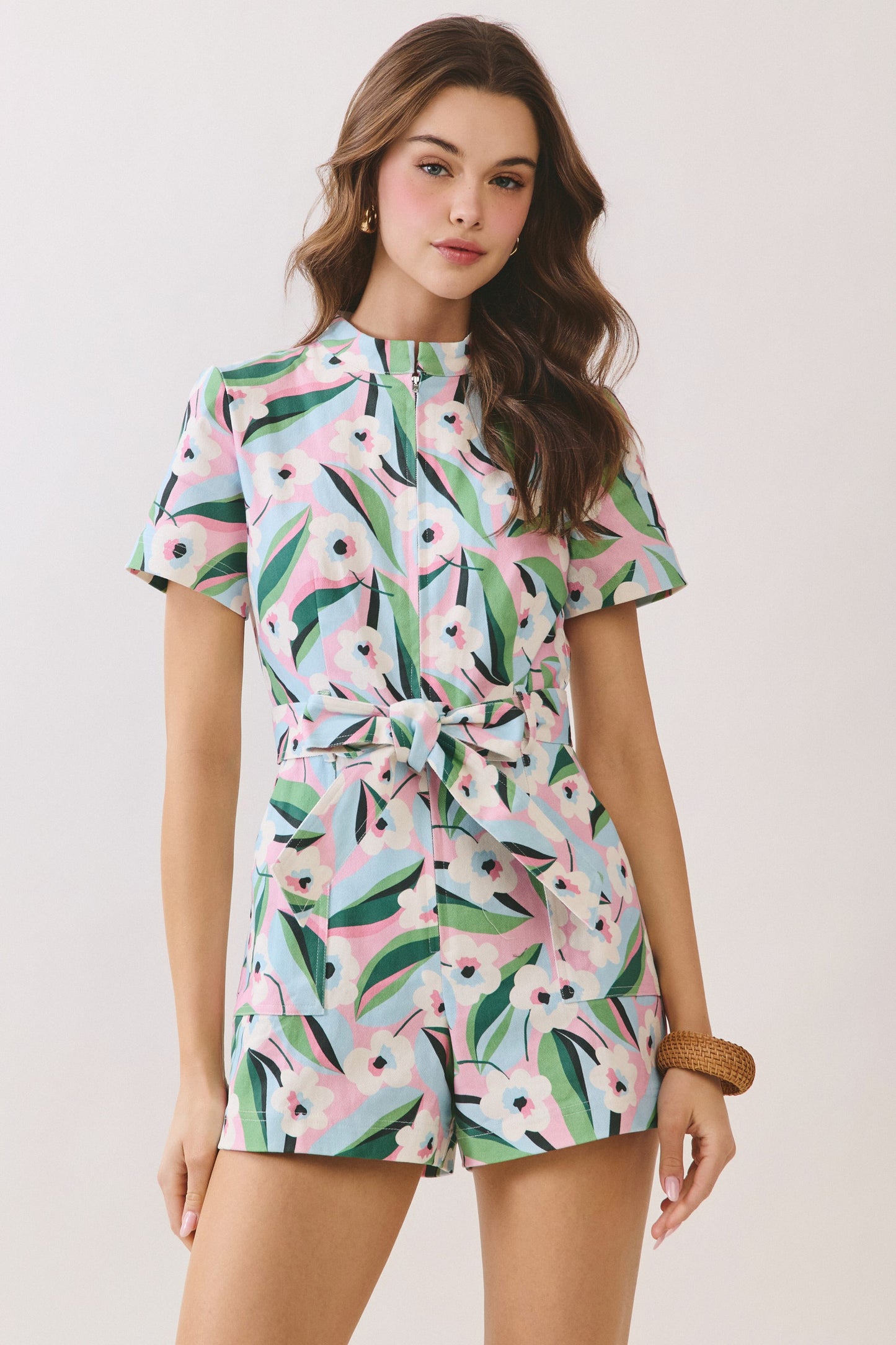 Bloom & Go Belted Romper