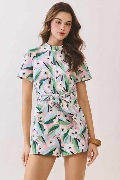 Bloom & Go Belted Romper
