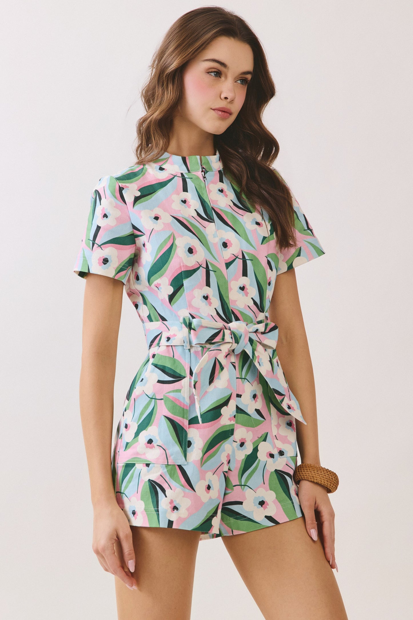 Bloom & Go Belted Romper