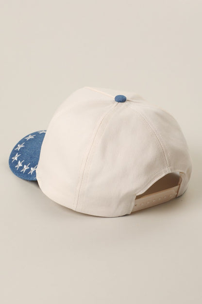 Dark Denim American Hat