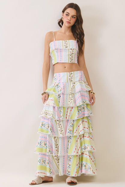 Summer Story Tiered Skirt Set