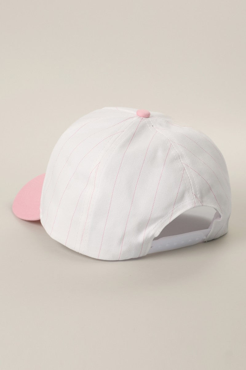 Pink Salty Embroidered Patch Hat