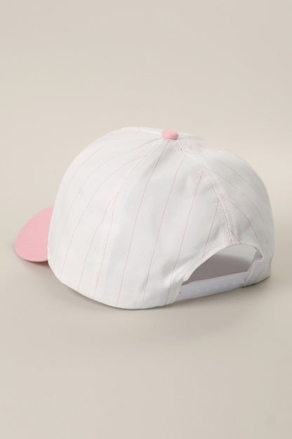 Pink Salty Embroidered Patch Hat