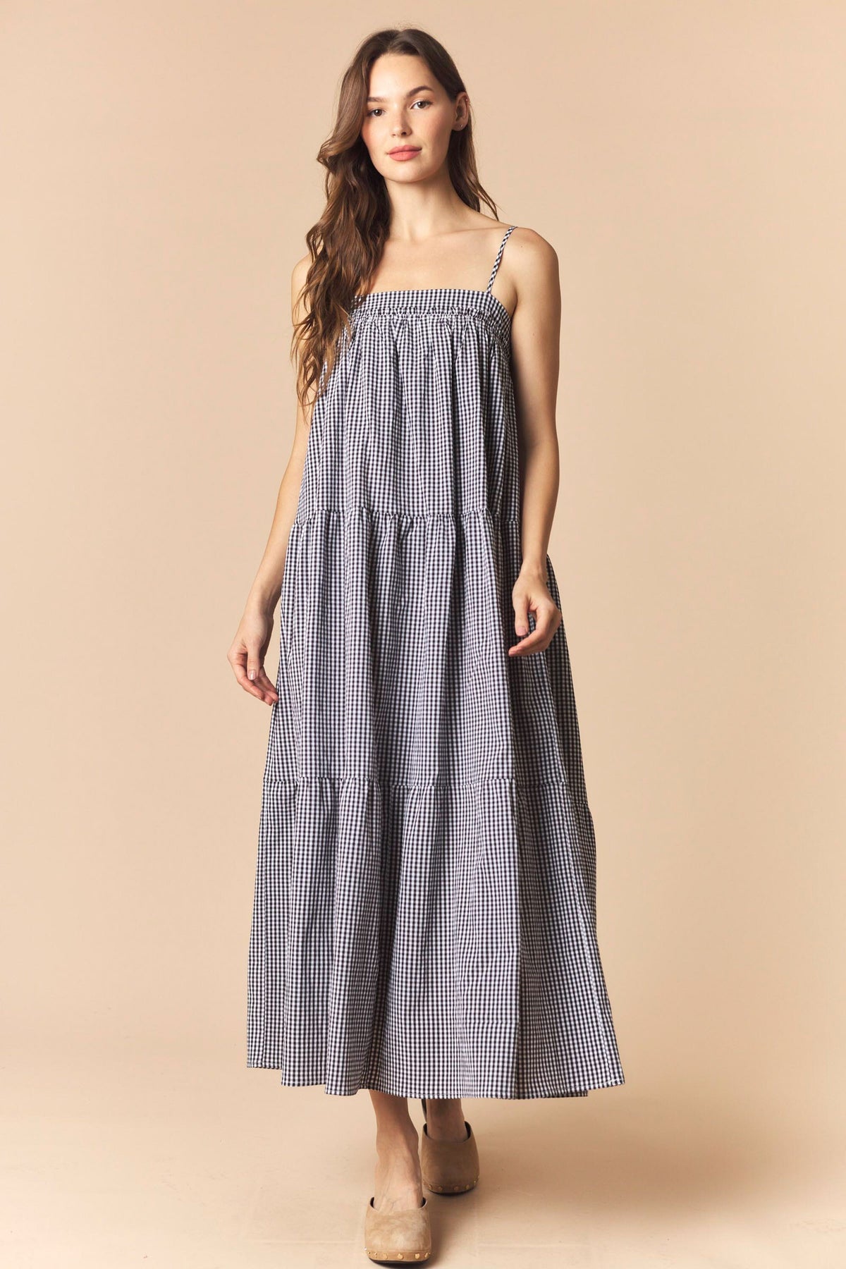 Stadium Stroll Black/Red Maxi Dress