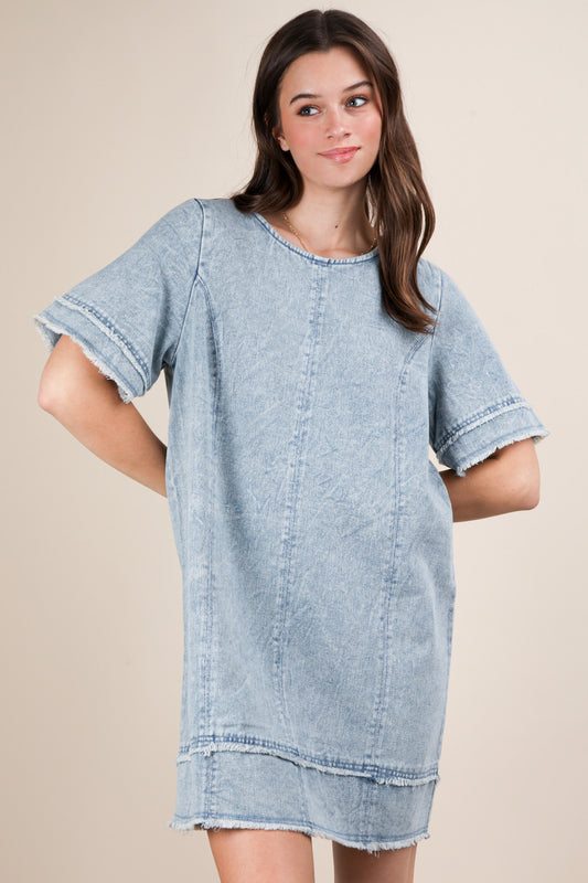 Light Washed Denim Dress