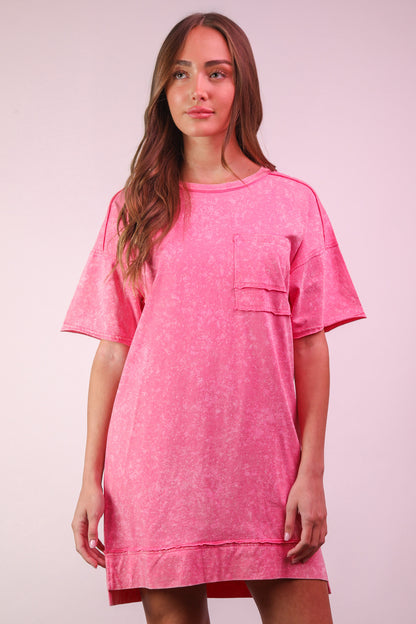 Cozy In Pink Dress