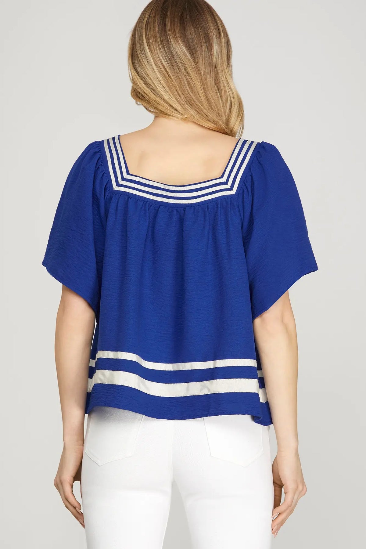 Sideline Sweetheart Royal Top